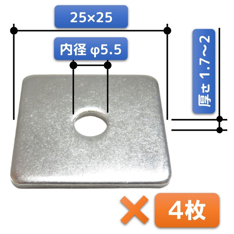 FregocS SQWA-456 Stainless Steel Corner Washers M4 M5 M6 Convenient