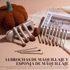 BS-MALL Juego de 14 brochas de maquillaje con 1 esponja: