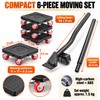 6-Piece Furniture Mover Tool Set with Lifter, Extension Bar and