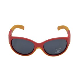 Gamswild GAMSKIDS WK7421 Children's Sunglasses Approx. 2-5 Years Toddler Glasses Baby Glasses Girls Boys Mint Green Pink Red Orange GAMSKIDS with Glasses Strap, red-orange