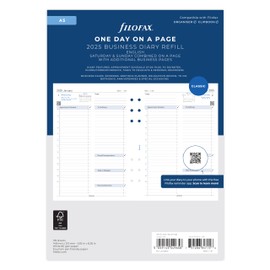 A5 Business day per page English appointments 2025