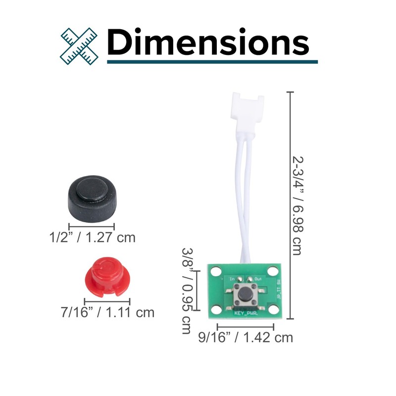 AlveyTech Power Button for GOTRAX G2, GXL V2, & XR