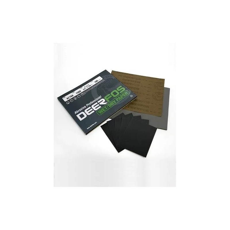 DEERFOS 9"x11" WET & DRY SANDING SHEET 2000 GRIT SANDPAPER
