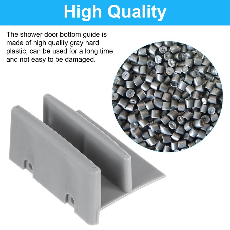 M6192 Sliding Shower Door Bottom Track, 1/2-inch Groove, for 7/16-inch