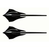 Pair Set Stingray Mako Shark Emblems Car Fish Wall Badge