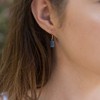 Kyanite Raw Nugget Earrings in 14k Gold Fill