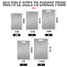 Titanium Cutting Board - 2024 New titanium cutting boards for kitchen,Double-Sided Food Grade Cutting Board,Chopping Board Cutting Mat for Meat Fruit & Vegetable-1 pc.X-Large (18.11x11.81in)