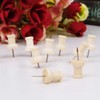 40 Pieces Wooden Push Pins Cork Board Pins Wooden Thumb