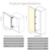 HOWHY Lateral Opening Door Hinge Set, Load-Bearing 15.4lb Heavy Duty