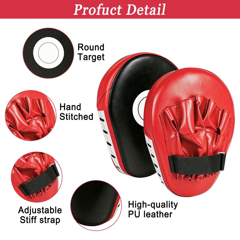Boxing Pads Focus Mitts, Hook and Jab Punch Bag Target