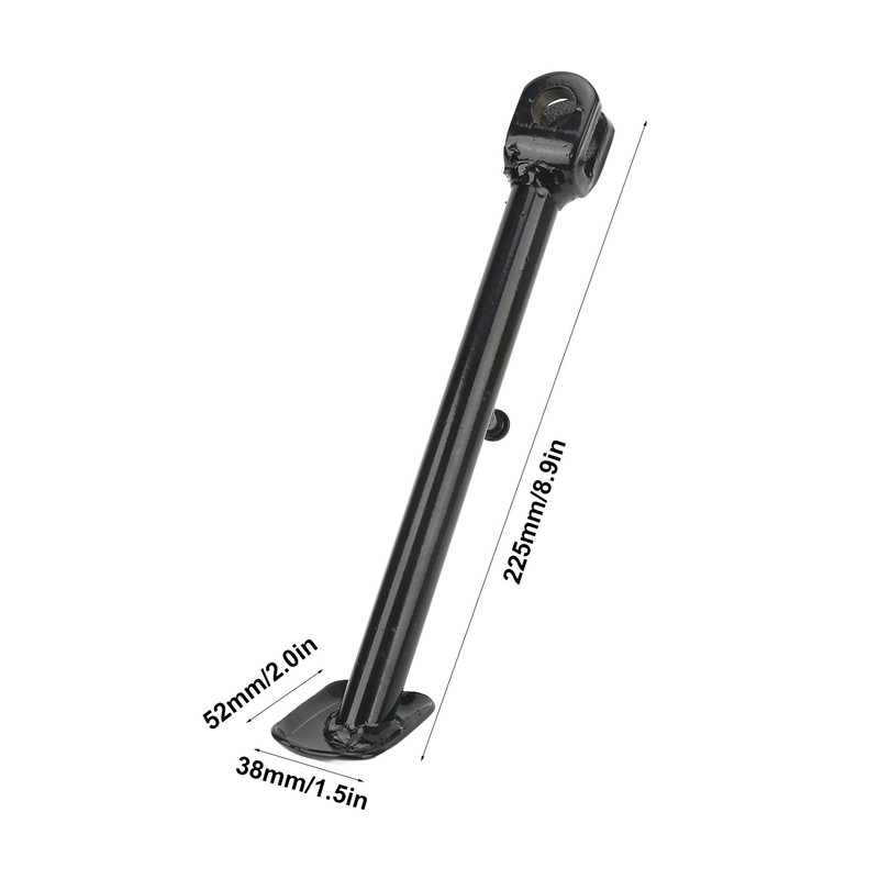Motorcycle Side Stand Leg Metal Alloy 225mm Long 38x52mm Plate