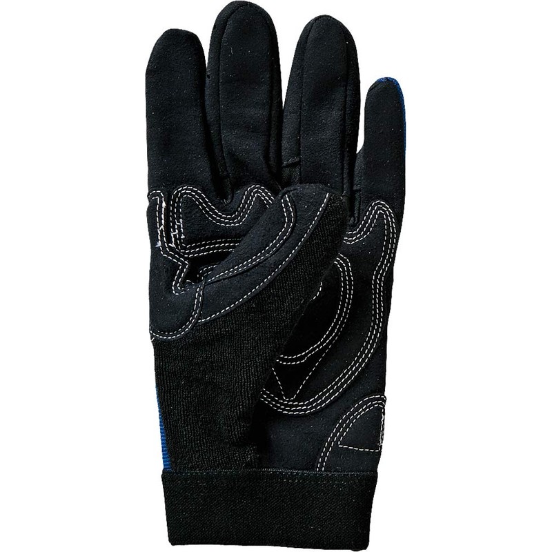 ATOM Synthetic Leather Gloves, Mechanic Gloves, Navy, LL Size 2091