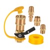Milageto Propane Quick Connect Adapter Kit Replacement, for Propane Hose