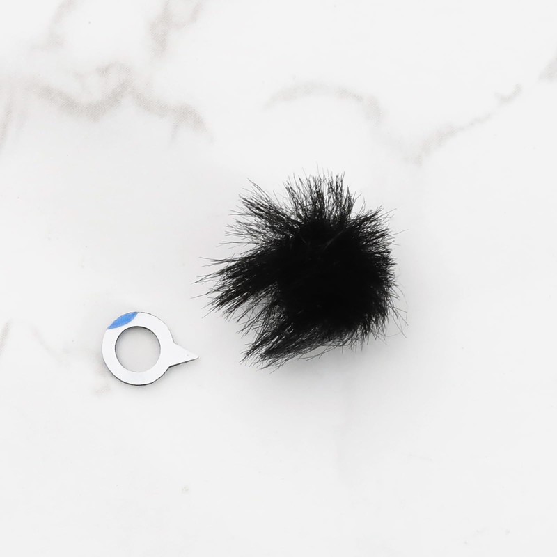 eMagTech 10PCS Mini Microphone Furry Windscreen Camera Mic Wind Muff