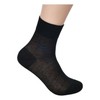 Men's Mini Dragon Honeycomb Pattern 100% Silket Cotton Socks Suit Black (5 Pairs) 26cm