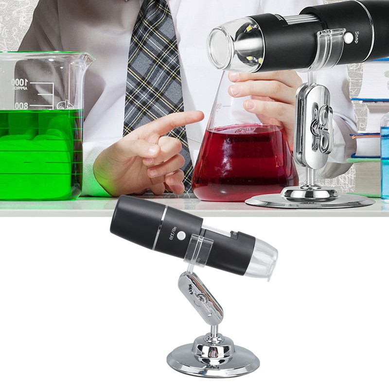 Wireless Digital Microscope With Flexible Stand Photo Video Function 0‑1000X