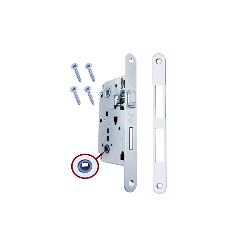 AGB Internal Door Latch Lock Recessed for Bathroom WC series