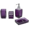 4Pcs/Set Acrylic Bathroom Accessory Set Toothbrush Soap Dish Holder for