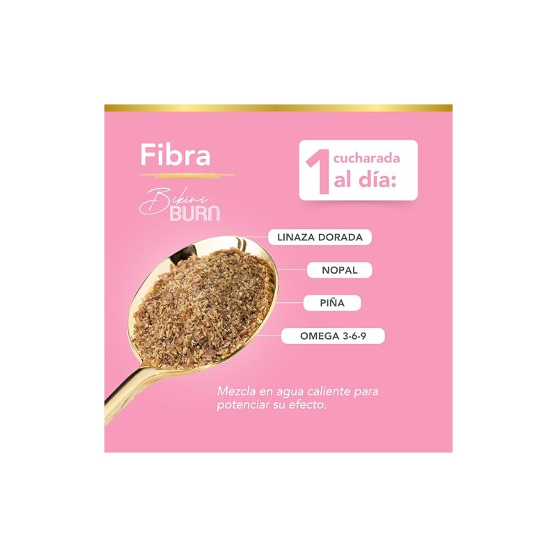 Fibra Soluble en Polvo, Linaza, Nopal, Enzimas. 450 g