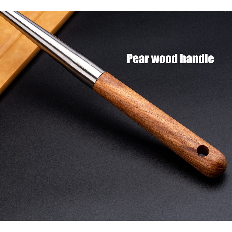 FJNATINH Wok Spatula - 17 Inch Stainless Steel Wok Turner