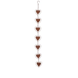 Heart Wind Chimes Good Corrosion Resistance Hanging Wind Chimes with S Hook for Home Garden Decoration Holiday Gifts