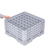 Restaurantware Clean Tek Professional 49-Compartment Glass Rack Heavy-Duty with 1