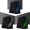 A224 Men's Plus Size Professional Training Slim Boxer Swim Trunks 8147 Green+L [40.00 Kg-75.00 Kg 10ea