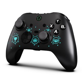 falafaso Switch Controller Pro, Wireless Switch Controller for Switch, Switch Lite and OLED, Switch Joystick with RGB lights, Programmable Buttons, Turbo Function, Gyro Axis and Vibration(Diamond)