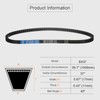 sourcing map BX37 EPDM V-Belt, Raw Edge Cogged Industrial Rubber