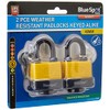 Fort Knox 77010 40 mm Weather Resistant Keyed Alike Padlocks