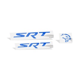Reflective Concepts - SRT Badge Overlay Decal Stickers - Grille and Trunk - 2017 Challenger SRT Hellcat - (Color: Reflective Blue)