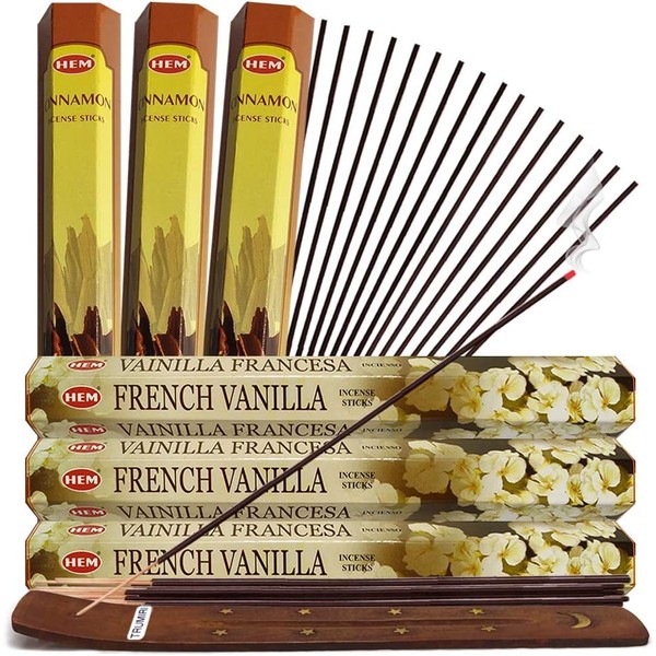 French Vanilla Incense Sticks and Cinnamon Incense Sticks with Incense