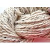 Super Bulky Chunky Cream with black slubs Heavy Weight Yarn