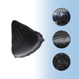 ZoeTekway Pack of 5 Saddle Protectors, Waterproof Bicycle Saddle Cover, Professional Saddle Cover for Any Bike, Saddle Protection, Bicycle Saddle Cover, Bicycle Saddle Protection (Black)