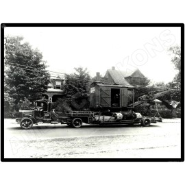 Pierce Arrow Trucks New Metal Sign: Heavy Truck w Flatbed Erie Steam Shovel Load