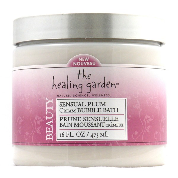 The Healing Garden Cream Bubble Bath - Sensual Plum: 16 OZ