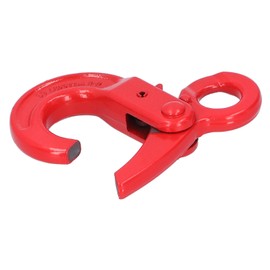 Slip Hook with Safety Latch, Self-Locking Eye-Type Safety Lifting Hooks Alloy Steel Working Tension 1.12T