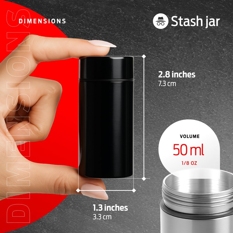 Epulse Smell Proof Jar Container - Stash Jars - Scent