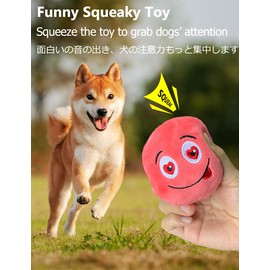 Squeaky Dog Toys, [8 Pack] Soft Stuffed Plush Balls with Squeakers, Interactive Fetch Play for Puppy Small Medium Pets