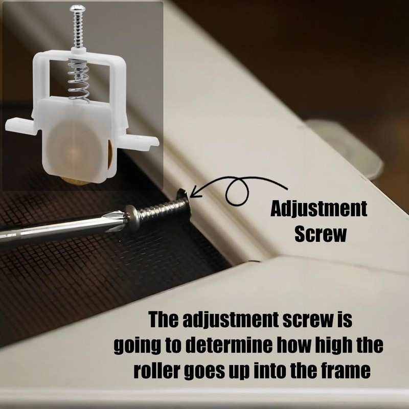 Sliding Screen Door Bottom and Top Rollers Replacement with 1"