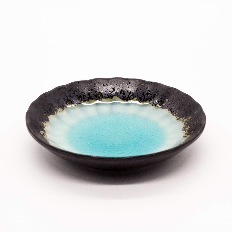 Ichikyu Mino Ware Plate, Diameter 4.7 inches (12 cm), Set