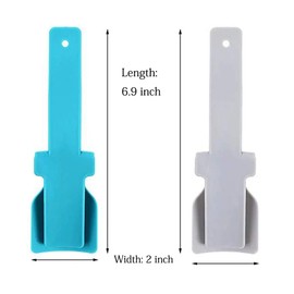 8 paquetes de zapatos perezosos portátiles ayudantes de desgaste de zapatos ayudante de elevación para hombres, mujeres y niños, con mango deslizante para zapatos para personas mayores, ancianos, discapacitados, se adapta a todos los zapatos, azul y gris