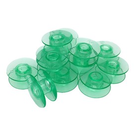 YEQIN 4123078-G Clear Green Plastic Bobbins Will FIT, Husqvarna Viking ect Sewing Machines (25pcs/Box)