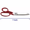 Cutex 7-Inch Tailor Sewing Scissors Shears with Ergonomic Red Handles