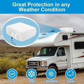 RV Camper Air Conditioner Cover Trailer AC Covers for RV Roof Unit, 600D Oxford Cloth Fits RecPro, TOSOT, FOGATTI 16K, Coleman Mach RV Air Conditioner Winter Covers for Outside - RV A/C Cover for Roof