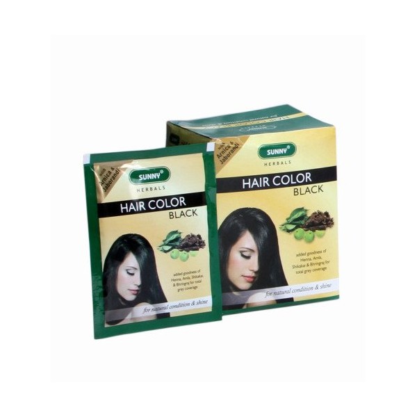 Baksons Herbal Hair Color Black Pack of 12