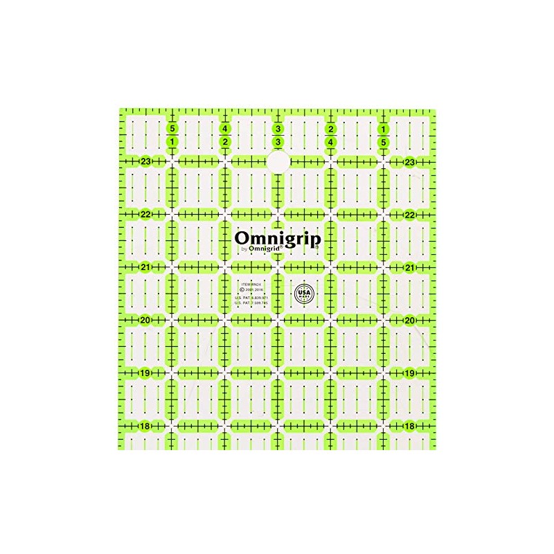 Omnigrip 6" x 24" Non-Slip Rectangle Quilting Ruler by Omnigrid