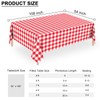 3 Pack Red and White Checkered Tablecloths Red Gingham Tablecloth
