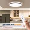 BLNAN Dimmable LED Flush Mount Ceiling Light Fixture with Remote