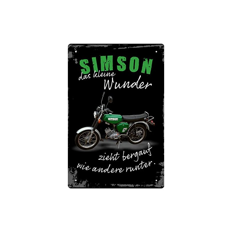 Geschenkeparadies 24 Decorative Tin Sign 20 x 30 cm Simson